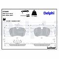 delphi set di pastiglie freno lp2689 anteriore