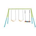 intex. 44133 altalena con due seggiolini e dondolo multicolore 343x235x200 cm area giochi ritiro