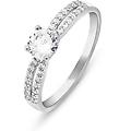 anello solitario silver elegance argento rodiato cubic zirconia collezione silver elegance misura 50