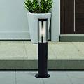 lampioncino batton ip44 nero altezza 45 cm metallo