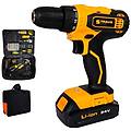 - trade shop trapano avvitatore doppia batteria a litio 24v + 150 accessori + borsa cd24-152