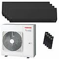 condizionatore shorai edge black quadri split 7000+9000+9000+12000 btu inverter a++ wifi