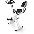 cyclette pieghevole con schienale. display lcd e 8 livelli di resistenza