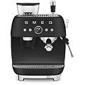 egf03blmeu macchina per caff&egrave; espresso compatta design stile anni '50 nero opaco lxpxa circa