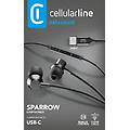 auricolari con filo sparrow ausparrowtypeck nero