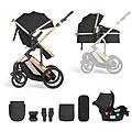 kikkaboo passeggino bambini 3 in 1 darling passeggino 3 pezzi passeggino fino a 22 kg dalla nascita