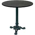 tavolo bistrot rotondo 70x70x75x70 cm (lxlxhx&oslash;) nero/grigio scuro struttura nero rotonda
