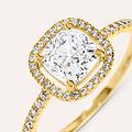 anello solitario claire oro giallo cubic zirconia collezione claire misura 56 oro giallo