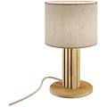 lampada da tavolo inka s rovere/nero legno/tessuto altezza 30 cm