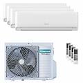 condizionatore ecosense quadri split 7000+7000+7000+7000 btu inverter a++ wifi unità esterna