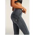 jeggings wr. up 7/ vita alta lavaggio ice wash black denim + blue overdyed donna extra large