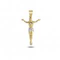 ciondolo croce oro bianco giallo gl101742