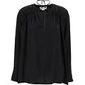 blusa 'gather detail tie'