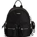 zainetto donna in nylon con tasche multiple