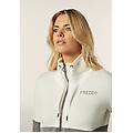 felpa da donna zip e collo alto con banda in velluto shark-snow white donna extra small