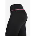leggings 7/8 vita alta con dettagli colorati black rosa fucsia donna large