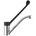 miscelatore monocomando per lavello con leva clinica 09495 cromato ottone
