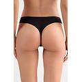 slip brasiliana in cotone donna nero taglia 3