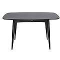 tavolo da pranzo allungabile nero 130-160cm nordeco