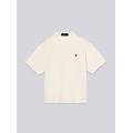 t-shirt girocollo ricamo r