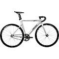 bici fixed gear aero. telaio alluminio e forcella carbonio 28 space grey