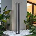 lampada led da esterno thorvid altezza 180 cm nera