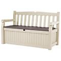 - cassapanca garden bench 2 posti vano portaoggetti l. 140xp. 60xh. 84 cm panna