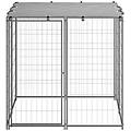 - cuccia per cani argento 110x110x110 cm in acciaio
