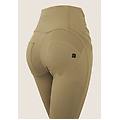 pantaloni wr. up in jersey vita alta con decoro sui fianchi aloe donna large