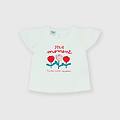 t-shirt in jersey da bambina bianco taglia 12m
