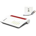 fritz!box 7530 ax router wireless gigabit ethernet dual-band (2. 4 ghz/5 ghz) rosso bianco