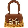 borsa a mano 'rattan micro bow'