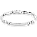 bracciale catena gentleman argento rodiato collezione gentleman bianco