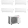 climatizzatore quadri split msz-ay vgkp 9+9+12+12 con mxz-4f80vf4 inverter r-32 wi-fi classe a++