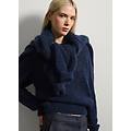 - maglione blu in misto mohair e lana donna blu navy taglia xs