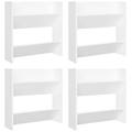 - scarpiere a muro 4 pz bianche 60x18x60 cm in legno multistrato