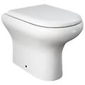 vaso wc a pavimento filomuro compact colore bianco con sedile incluso