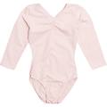 body maniche lunghe con scollo a v rosa tenue junior 12 anni