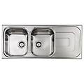 lavello ix pizzica 3'' 116x50 2 vasche a sinistra