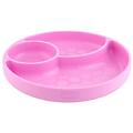piatto in silicone con ventosa colore rosa 1 pezzo