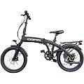 bici pieghevole elettrica gaeta nero