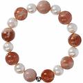 bracciale elastico donna argento 925 gioiello by milor wsst01217. moonstone