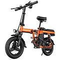 bicicletta elettrica t14 eu e-bike con autonomia di 45 km 250 w arancione
