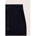 pantaloni sportivi con fondo a polsino in costina e strass dark sapphire donna small