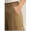 pantaloni cargo in twill di lyocell con fondo regolabile aloe donna medium