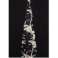 t-shirt donna con inserto posteriore stampa tropical black -b&w allover flower donna large