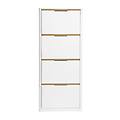 mobile porta scarpe 4 ante finitura bianco lucido l68 cm kirk