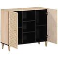- credenza 90x33x75 cm in legno massello di mango