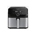 easyfry mega inox ez855d friggitrice ad aria capacit&agrave; 7 5 l max potenza 1700 w nero e