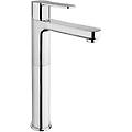 miscelatore lavabo tipo alto rubinetteria eolo ottone cromato per piletta clic clac 0e000493ja00